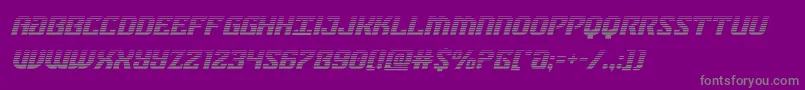 federalbluegradital Font – Gray Fonts on Purple Background