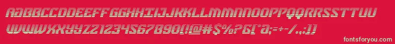 federalbluegradital Font – Green Fonts on Red Background