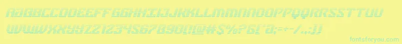 fuente federalbluegradital – Fuentes Verdes Sobre Fondo Amarillo