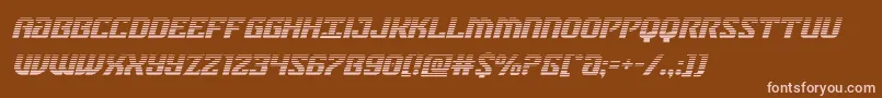 federalbluegradital Font – Pink Fonts on Brown Background