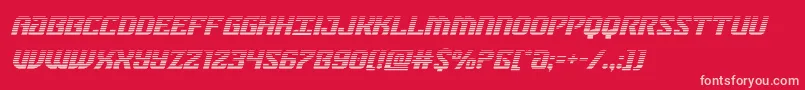 federalbluegradital-Schriftart – Rosa Schriften auf rotem Hintergrund