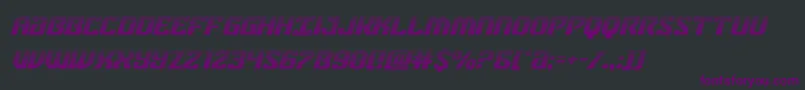 federalbluegradital Font – Purple Fonts on Black Background