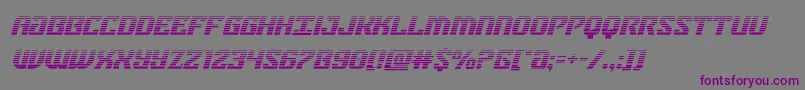 Шрифт federalbluegradital – фиолетовые шрифты на сером фоне