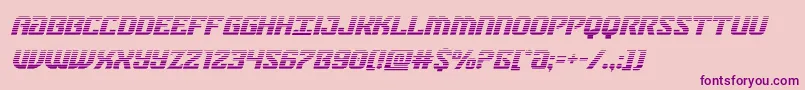 Шрифт federalbluegradital – фиолетовые шрифты на розовом фоне