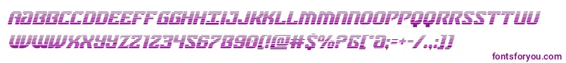 フォントfederalbluegradital – 白い背景に紫のフォント