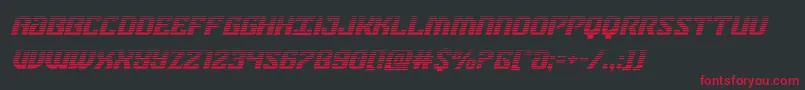 federalbluegradital Font – Red Fonts on Black Background