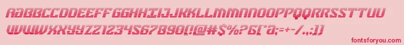 federalbluegradital Font – Red Fonts on Pink Background