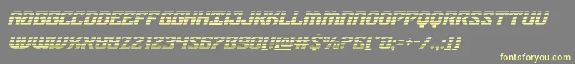 Шрифт federalbluegradital – жёлтые шрифты на сером фоне