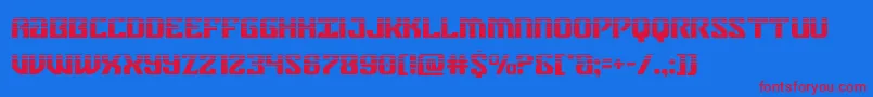 federalbluehalf Font – Red Fonts on Blue Background