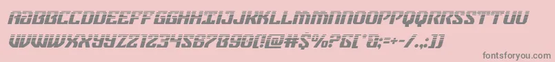 フォントfederalbluehalfital – ピンクの背景に灰色の文字