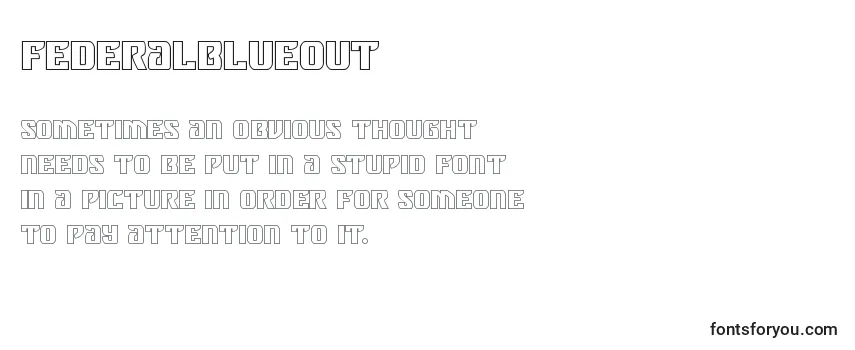Review of the Federalblueout Font