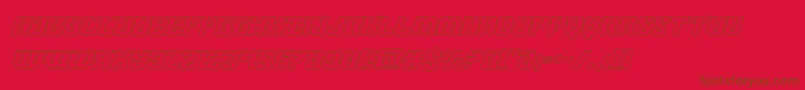 Weitere Informationen zur federalblueoutital-Schriftart federalblueoutital-Schriftart – Braune Schriften auf rotem Hintergrund