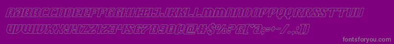 More about federalblueoutital Font federalblueoutital Font – Gray Fonts on Purple Background