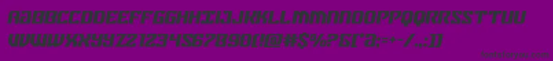 federalbluesemital Font – Black Fonts on Purple Background