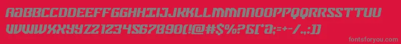 federalbluesemital Font – Gray Fonts on Red Background