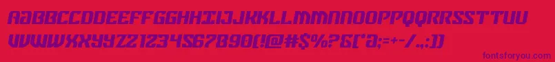 federalbluesemital Font – Purple Fonts on Red Background