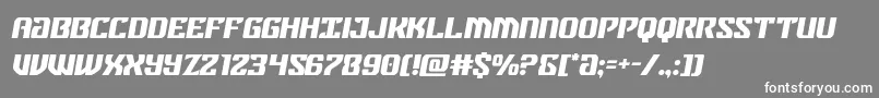 federalbluesemital Font – White Fonts on Gray Background