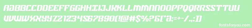 federalbluesemital Font – White Fonts on Green Background