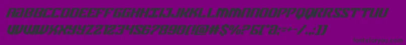 federalbluesuperital Font – Black Fonts on Purple Background