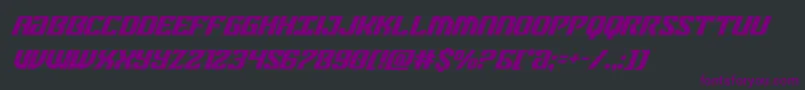 federalbluesuperital Font – Purple Fonts on Black Background