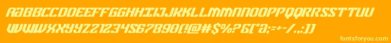 federalbluesuperital-fontti – keltaiset fontit oranssilla taustalla