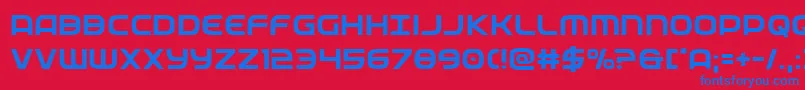 federalservice Font – Blue Fonts on Red Background