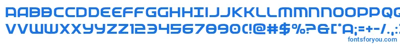 フォントfederalservice – 白い背景に青い文字