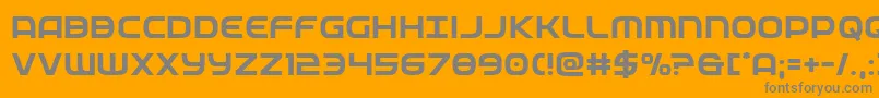 federalservice Font – Gray Fonts on Orange Background