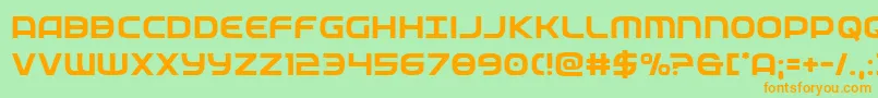 federalservice Font – Orange Fonts on Green Background