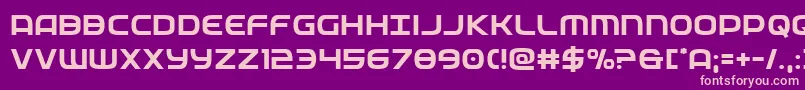 federalservice Font – Pink Fonts on Purple Background