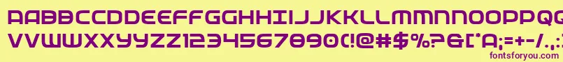 federalservice Font – Purple Fonts on Yellow Background