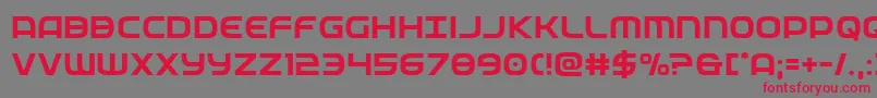 federalservice Font – Red Fonts on Gray Background