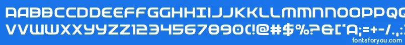 フォントfederalservice – 青い背景に白い文字