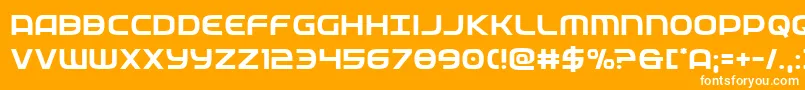 federalservice Font – White Fonts on Orange Background