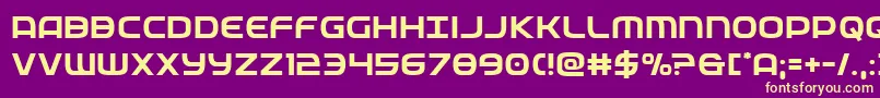 federalservice Font – Yellow Fonts on Purple Background