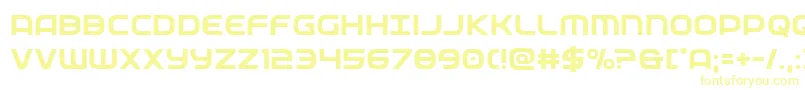 federalservice Font – Yellow Fonts on White Background