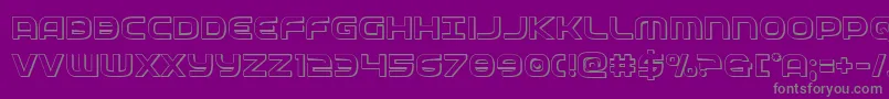 federalservice3d Font – Gray Fonts on Purple Background