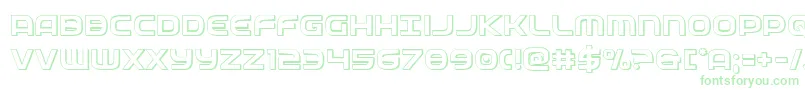 federalservice3d Font – Green Fonts on White Background