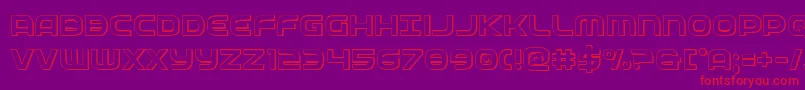 federalservice3d Font – Red Fonts on Purple Background