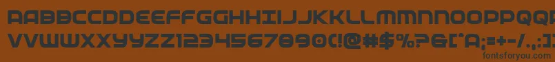 federalservicebold Font – Black Fonts on Brown Background