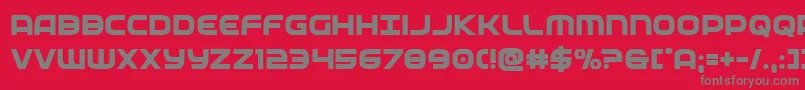 federalservicebold Font – Gray Fonts on Red Background