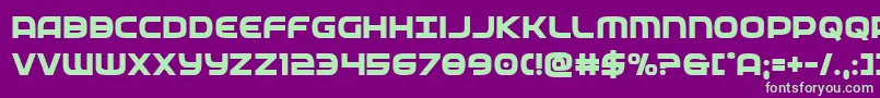 federalservicebold Font – Green Fonts on Purple Background