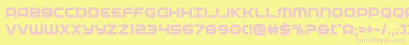 federalservicebold Font – Pink Fonts on Yellow Background