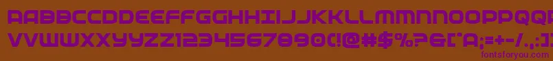 federalservicebold Font – Purple Fonts on Brown Background