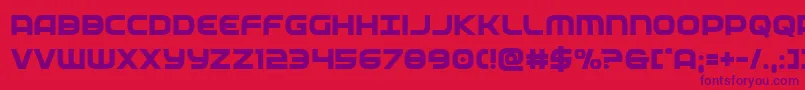 フォントfederalservicebold – 赤い背景に紫のフォント