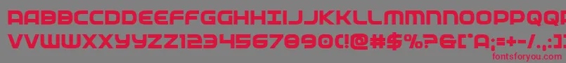 federalservicebold Font – Red Fonts on Gray Background