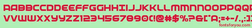 federalservicebold Font – Red Fonts on Green Background