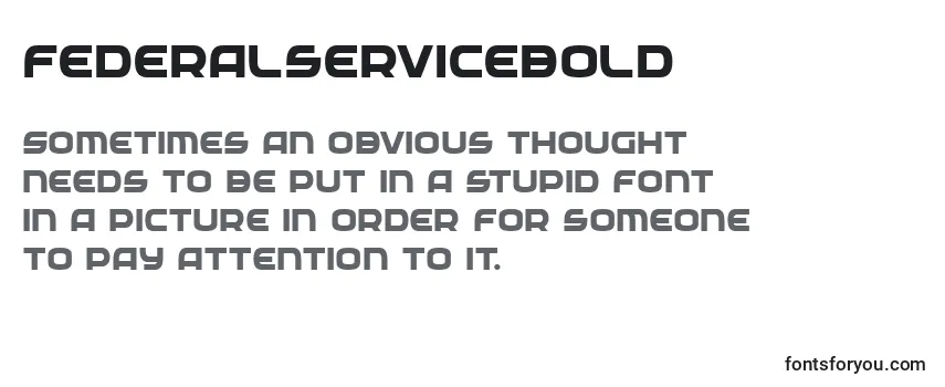 Review of the Federalservicebold Font