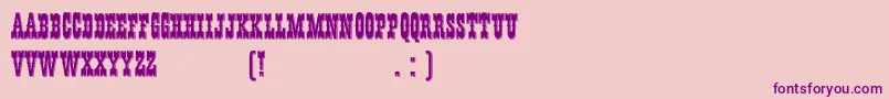 HffYoungWanna Font – Purple Fonts on Pink Background