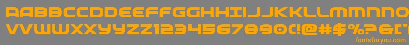 federalserviceboldexpand Font – Orange Fonts on Gray Background